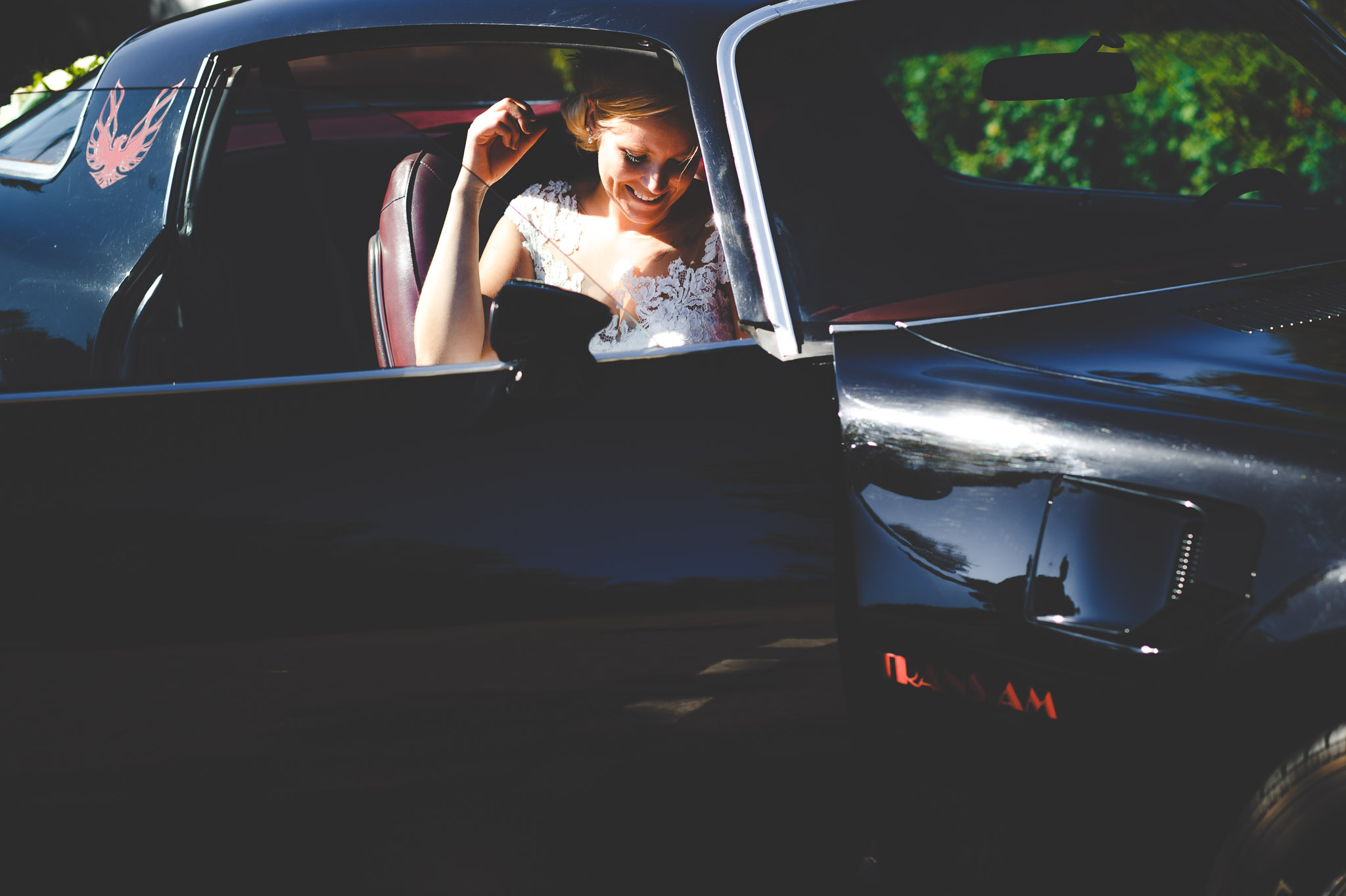 trouwfotograaf groningen auto mustang