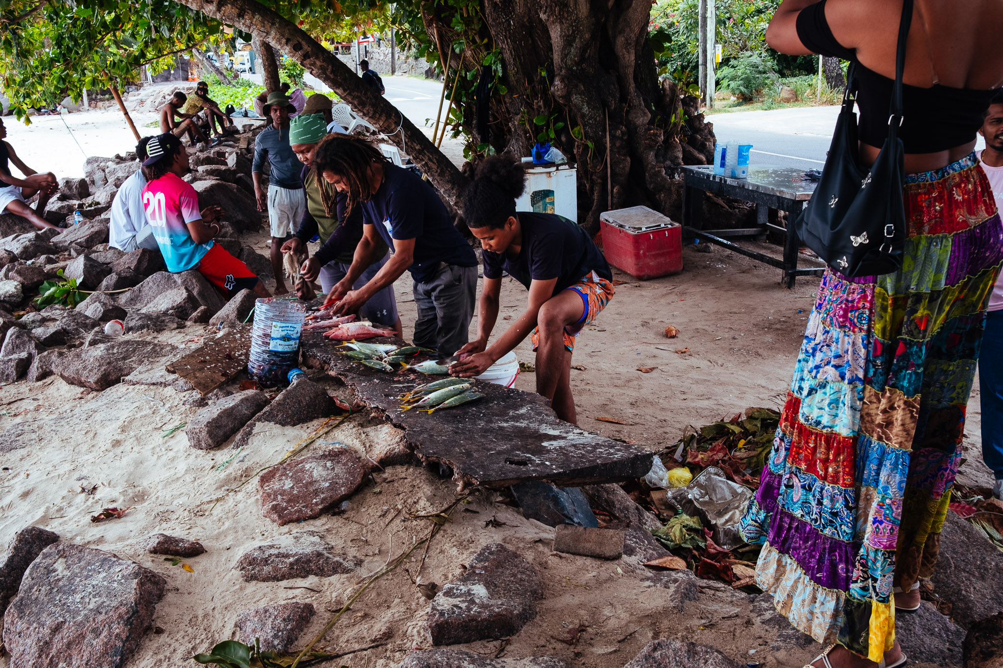 Seychellen 2025 fotoreportage vakantie Raul fish BBQ