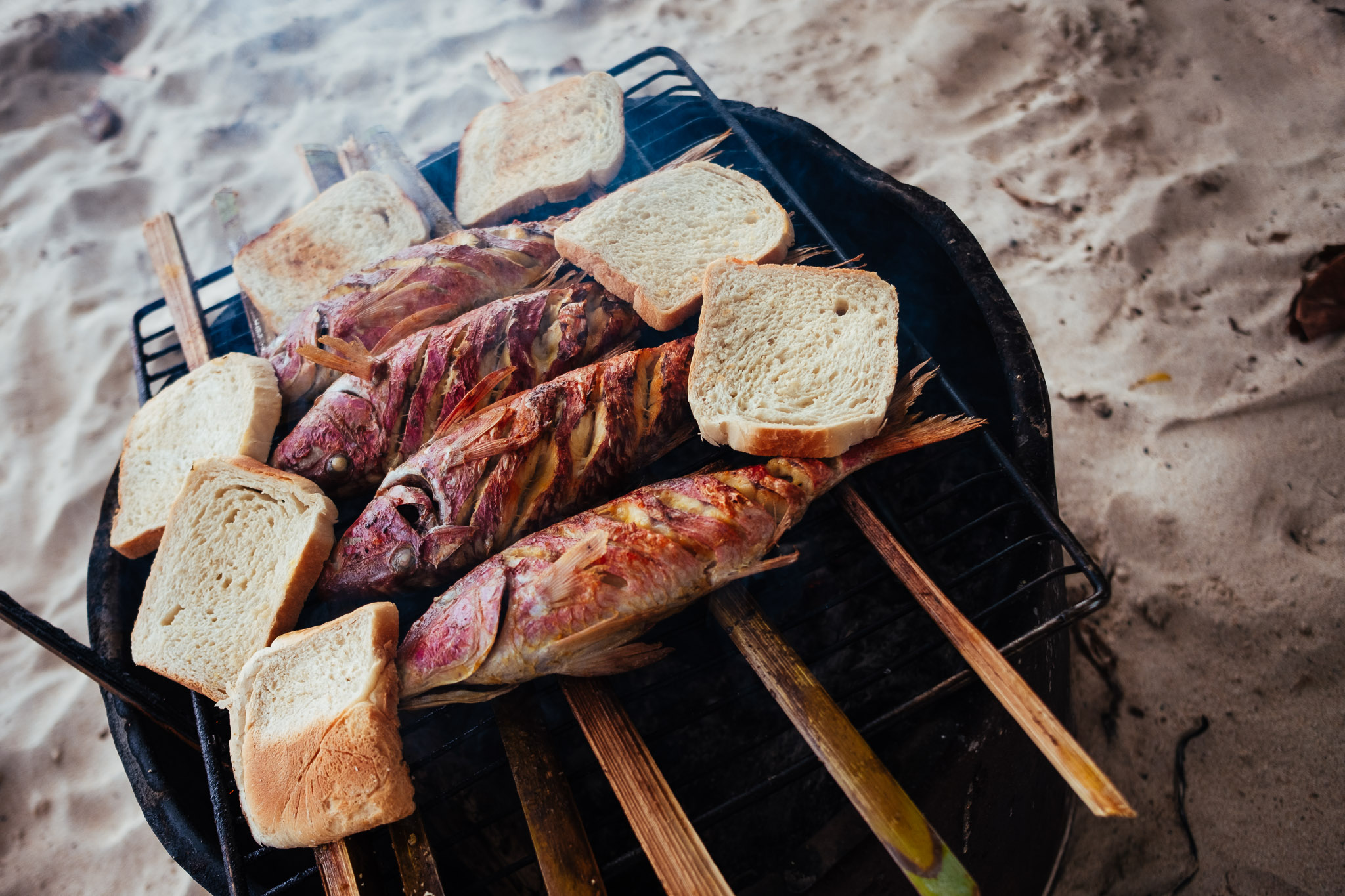Seychellen 2025 fotoreportage vakantie Raul fish BBQ