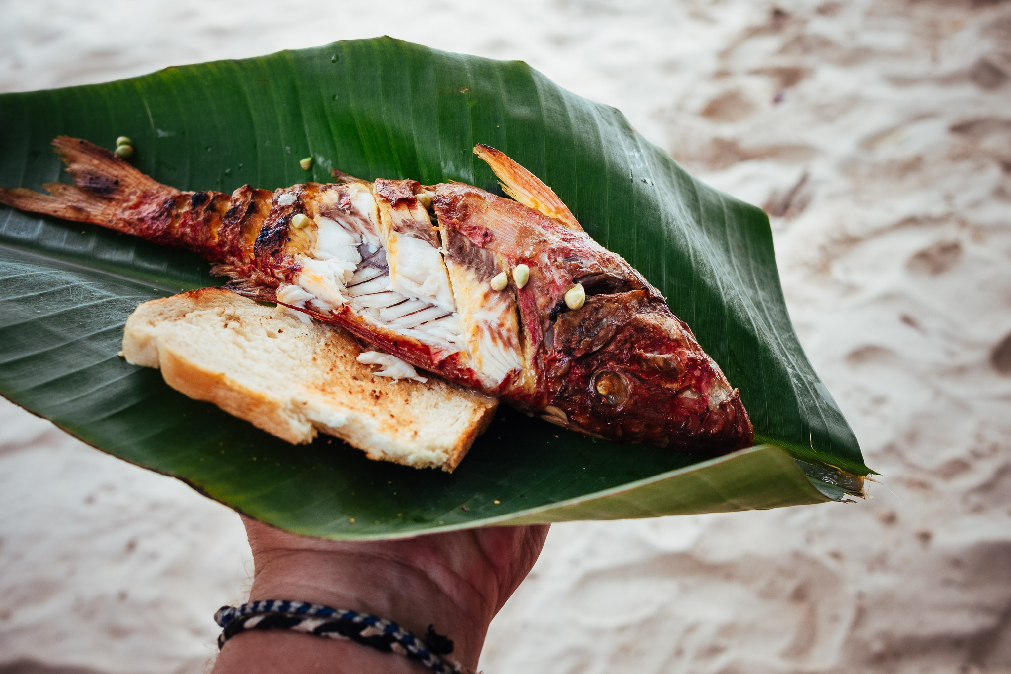 Seychellen 2025 fotoreportage vakantie Raul fish BBQ